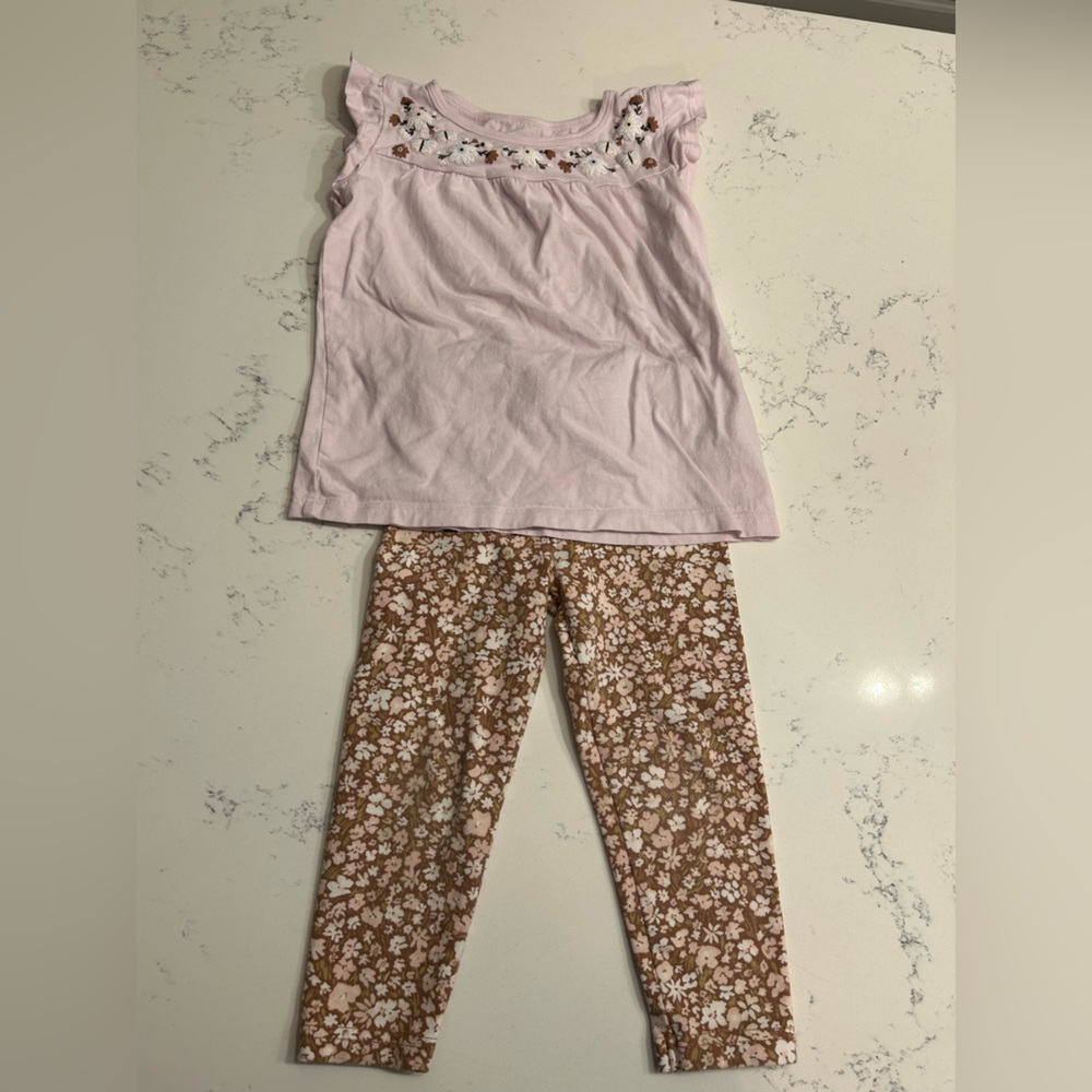 Carters toddler girl outfit set. Size 4T